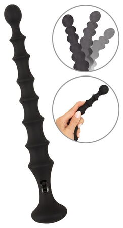 Черная анальная ёлочка Magic Anal Wand - 26,9 см.
